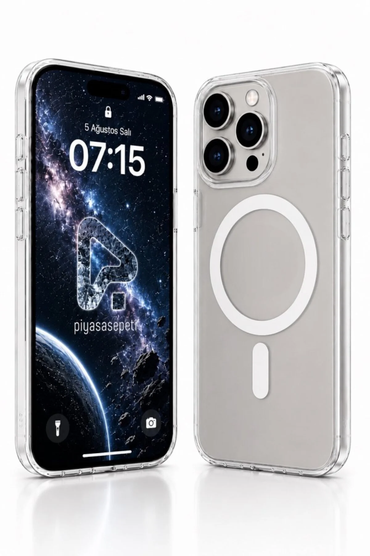 Şeffaf Mika Sararmaz Sert Magsafe Kılıf iPhone 14 Pro Max