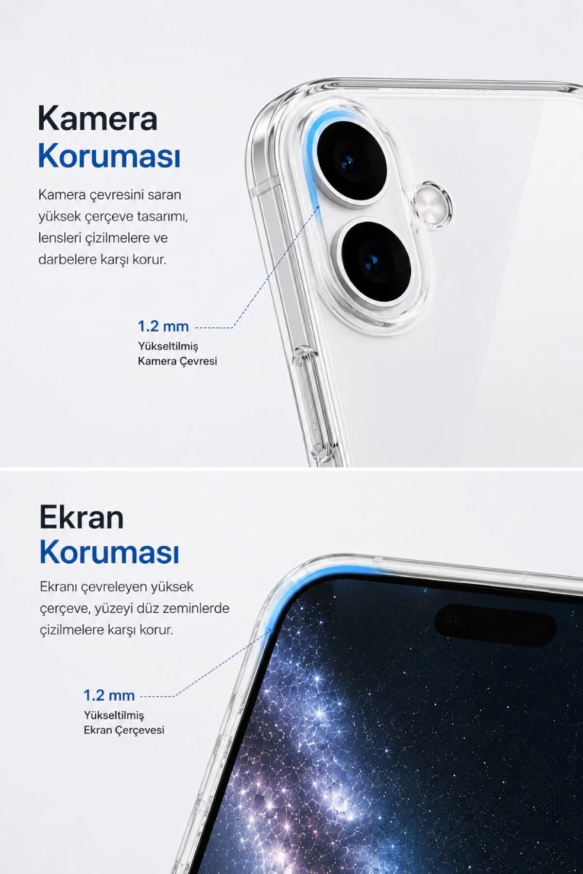 Şeffaf Mika Sararmaz Sert Magsafe Kılıf iPhone 14 Pro Max