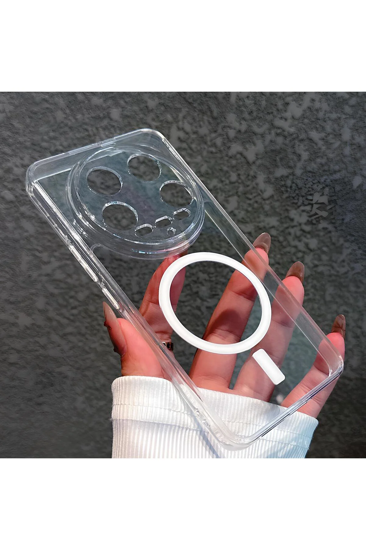 Şeffaf Mika Sararmaz Sert Magsafe Kılıf Mi 14 Ultra