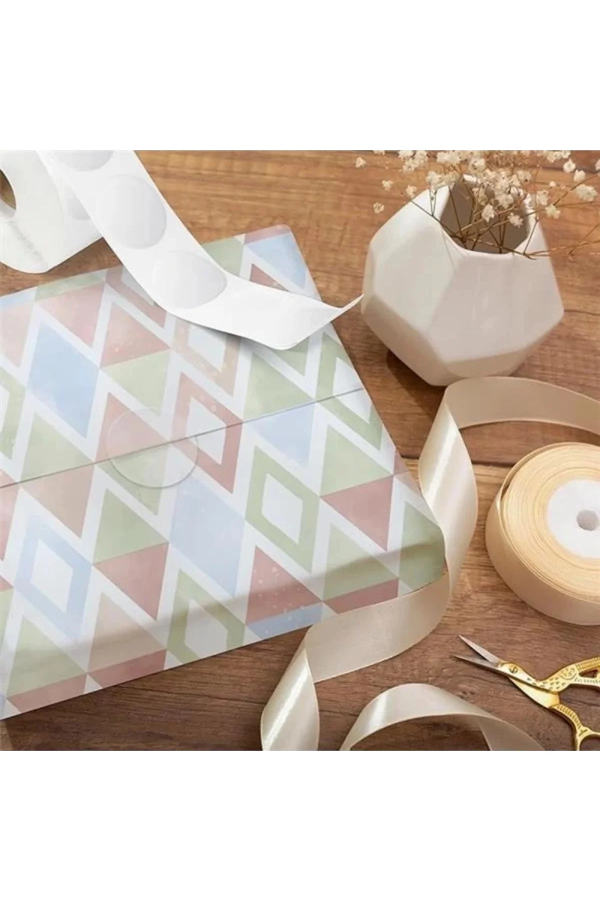Şeffaf Paketleme Etiketi Yuvarlak Paketleme Etiketleri 3 cm Çapında Şeffaf mühür