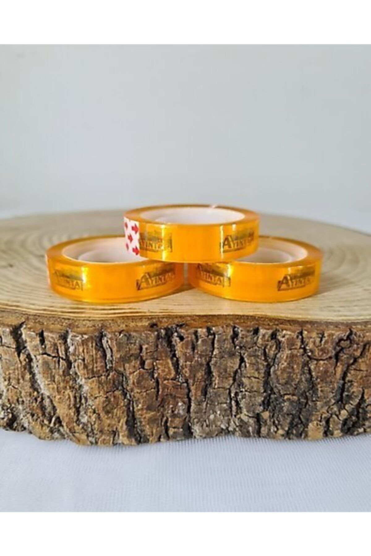 Ayintap Şeffaf Para Bandı 11Mm X 20Yrd 3 Adet