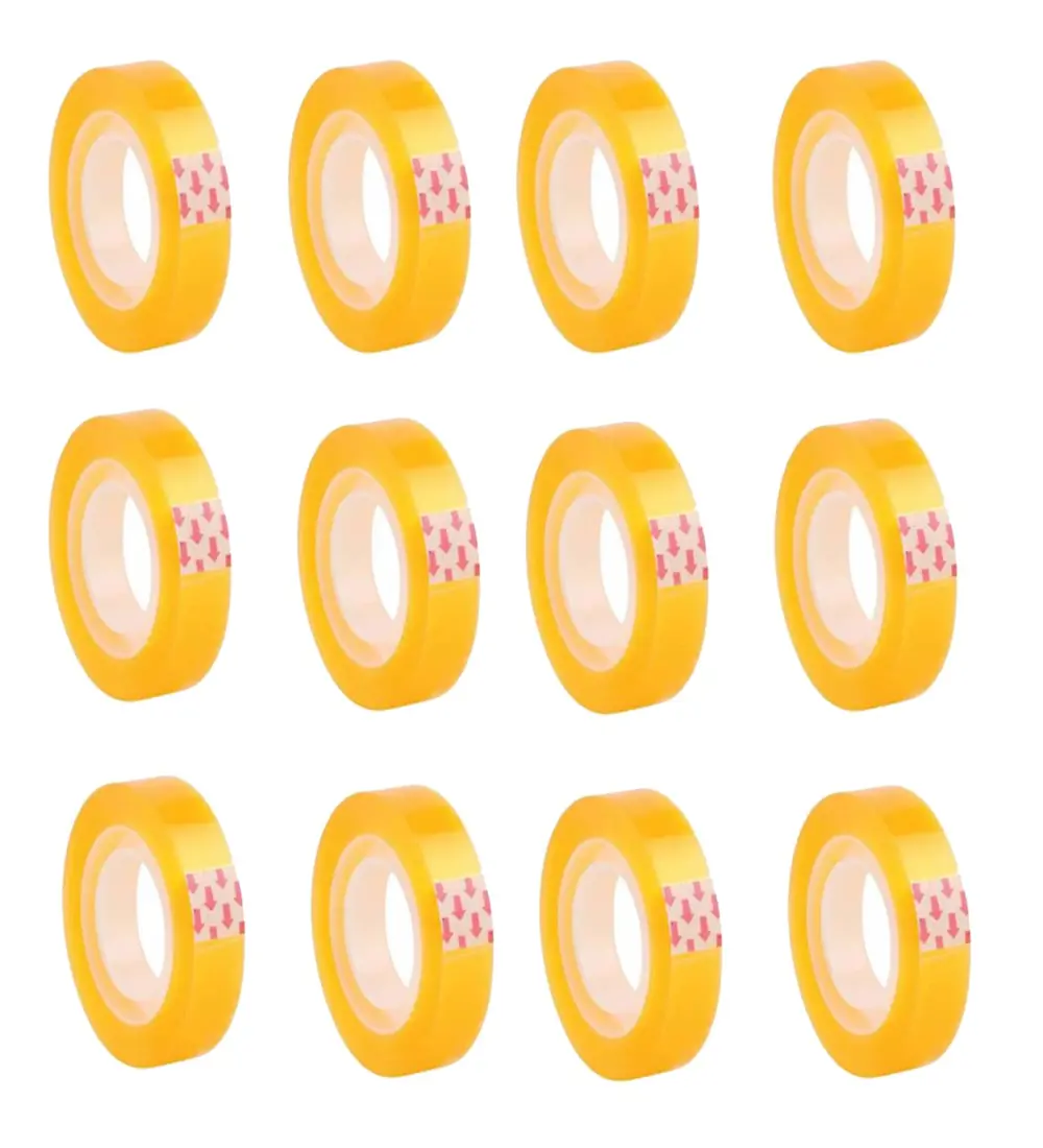 Şeffaf Para Bandı 30 Metre Selobant Bant - 12 Adet