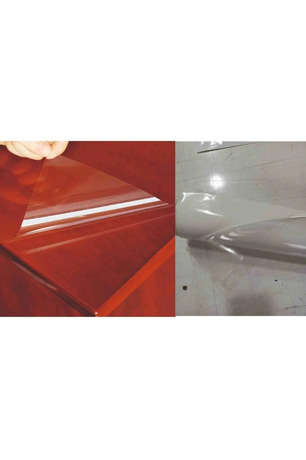 Şeffaf Parlak Yapışkanlı Folyo Koruma Folyosu 61 Cm X 1 Metre Şeffaf Parlak Yapışkanlı Folyo Koruma Folyosu 61 Cm X 1 Metre