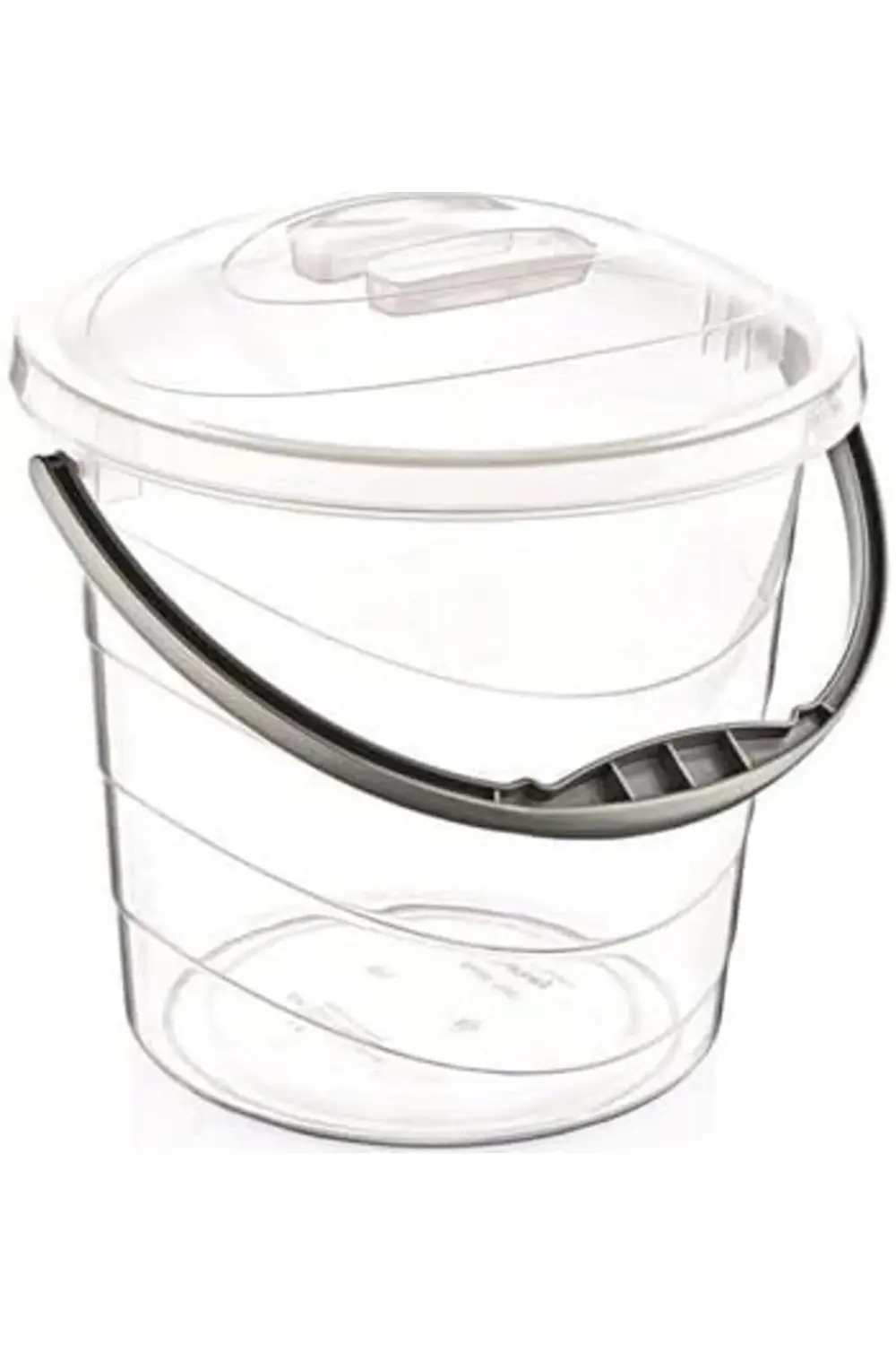 Şeffaf Plastik Su Kovası, Kulplu (10 L) 1178227