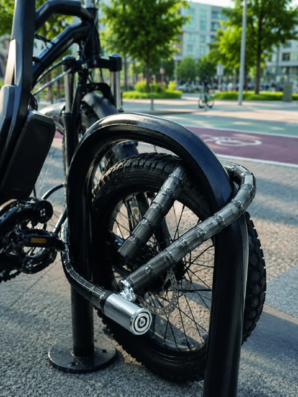 Şeffaf PVC Kaplamalı Dayanıklı Motosiklet ve Bisiklet Güvenlik Kilidi