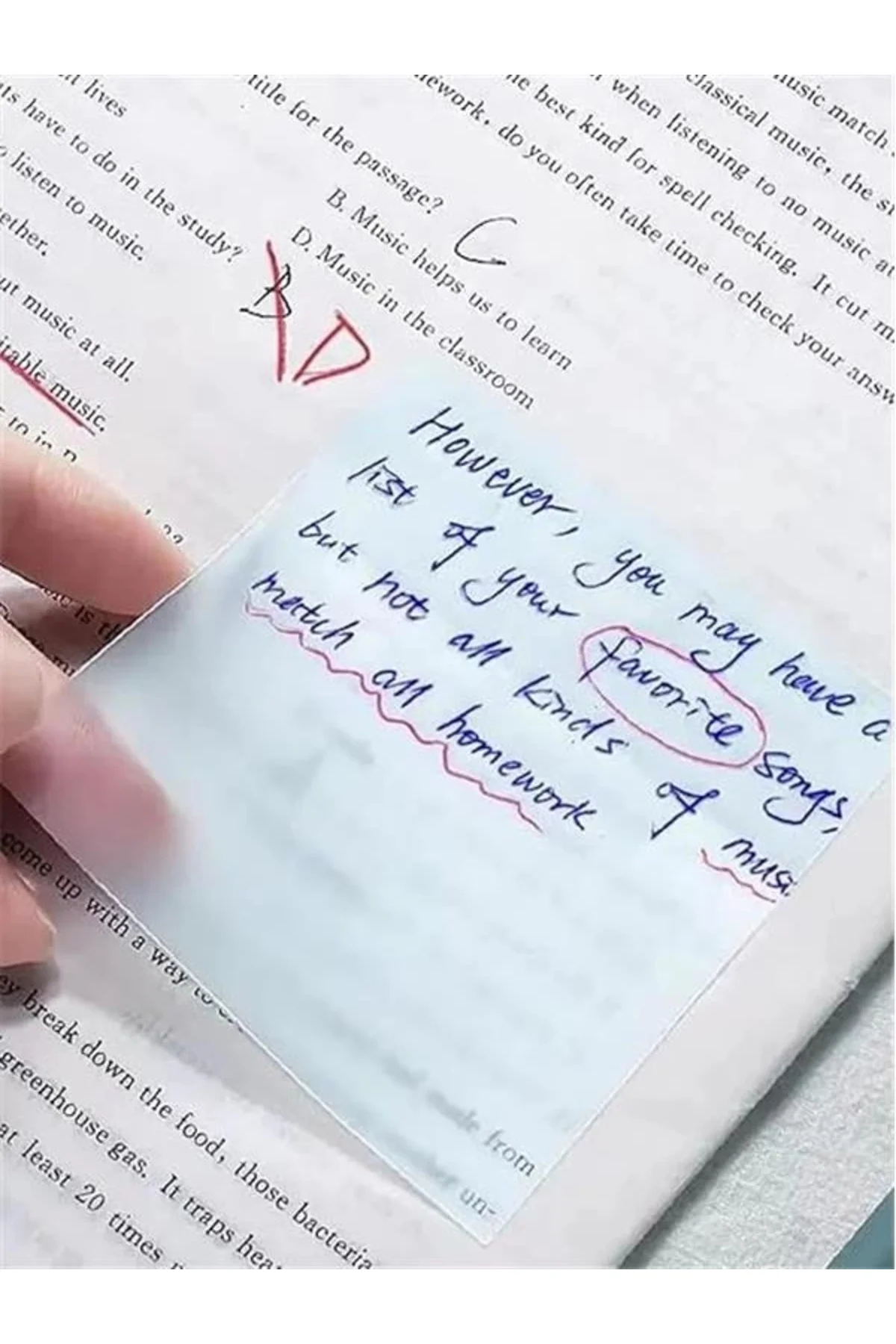 Şeffaf Renkli Yapışkan Post İt Kare Not Kağıdı Karenot (Beyaz)