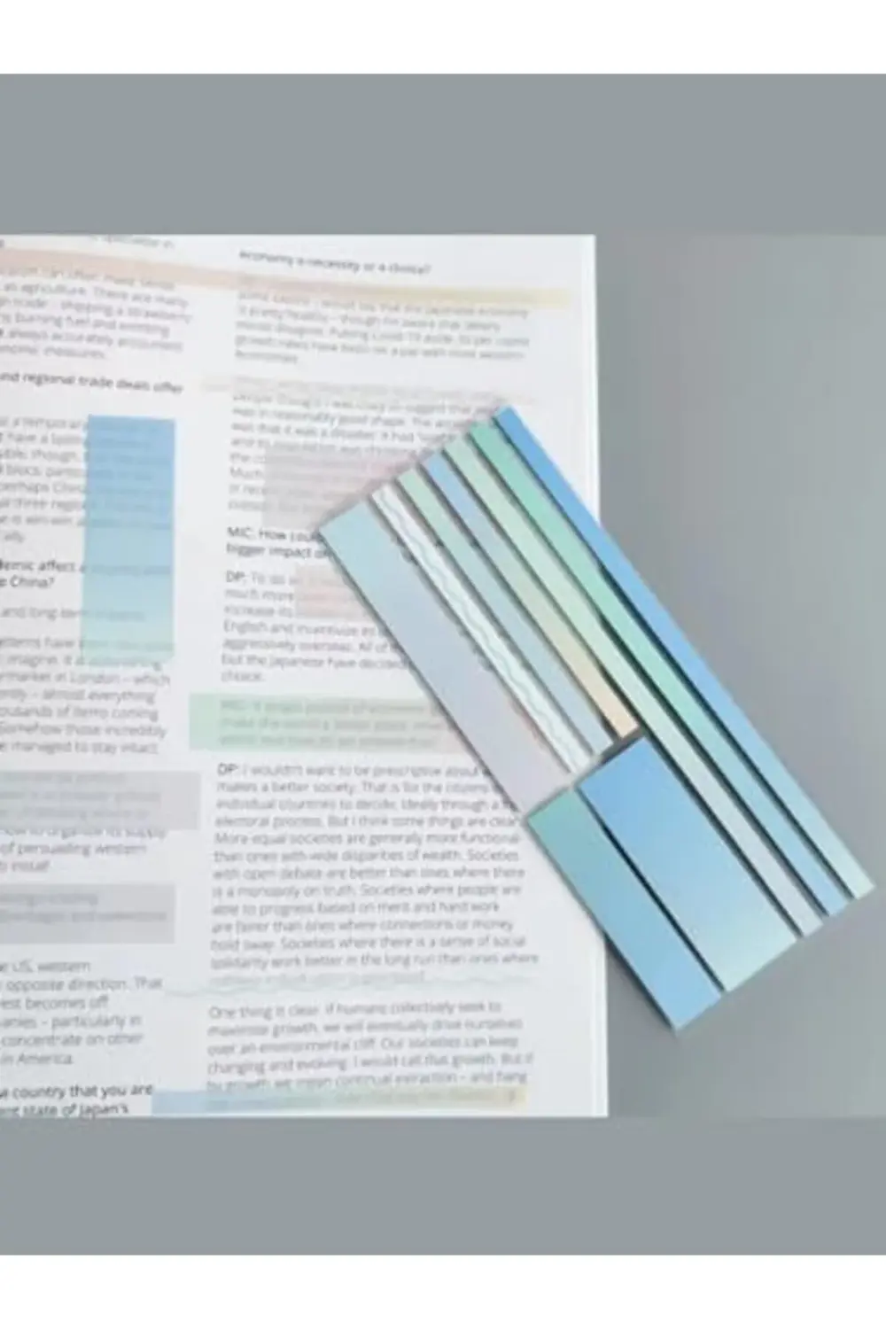 Şeffaf Renkli Yapışkanlı Not Kağıdı Karma Şerit (Karma Şerit 4) 1