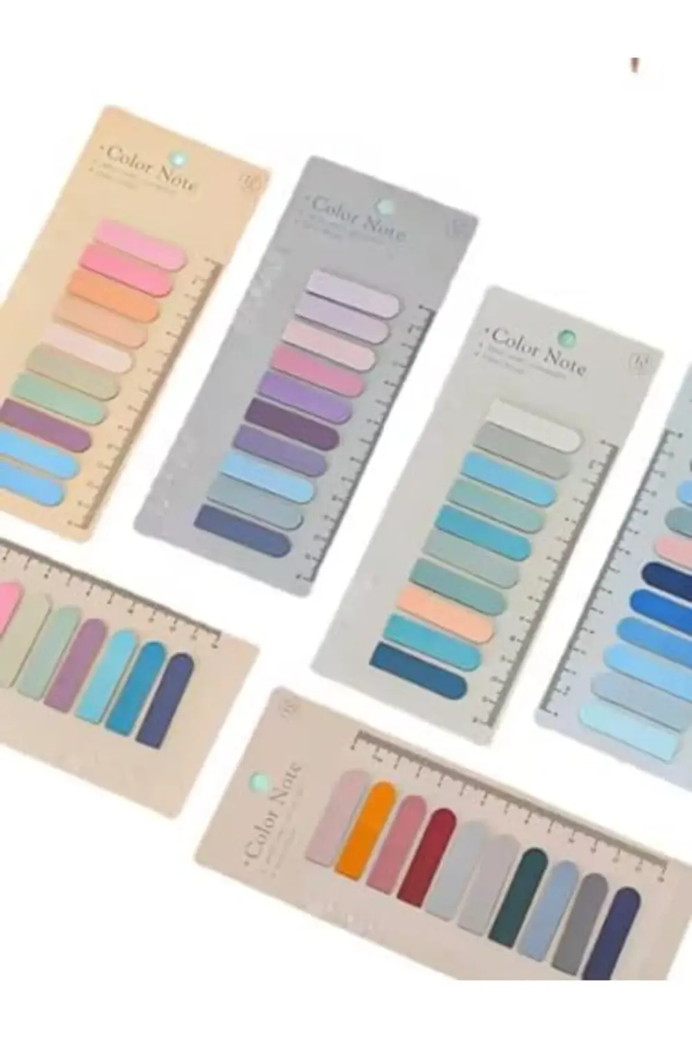 Şeffaf Renkli Yapışkanlı Not Kağıdı Oval Etiket (Yıldız Denizi) 1