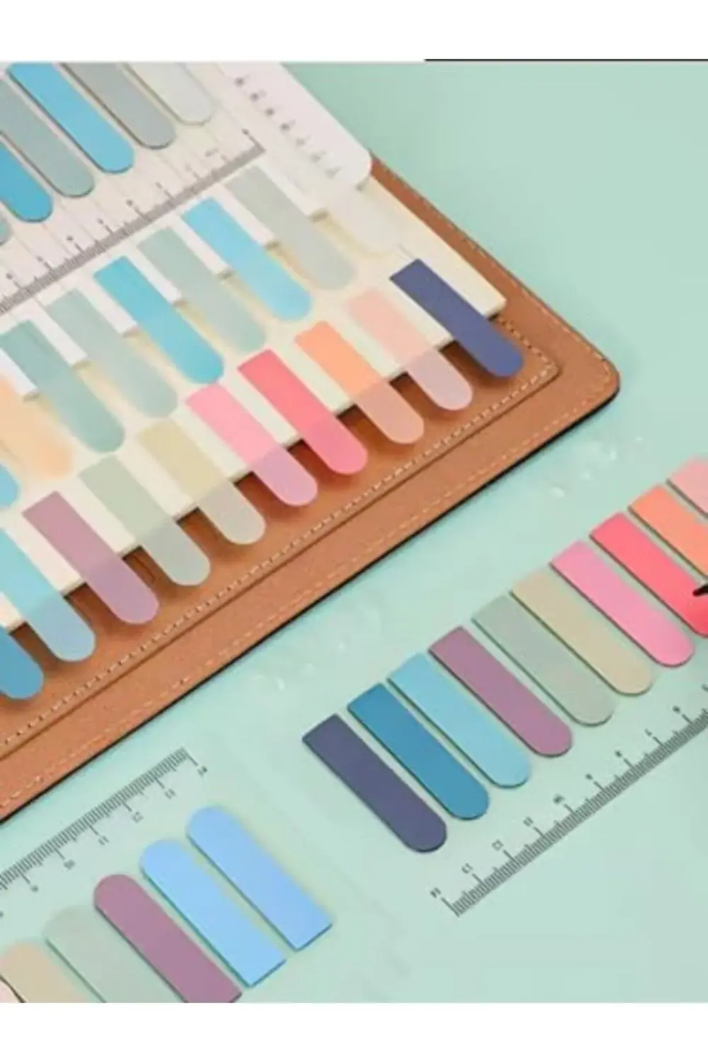 Şeffaf Renkli Yapışkanlı Not Kağıdı Oval Etiket (Yıldız Denizi) 1