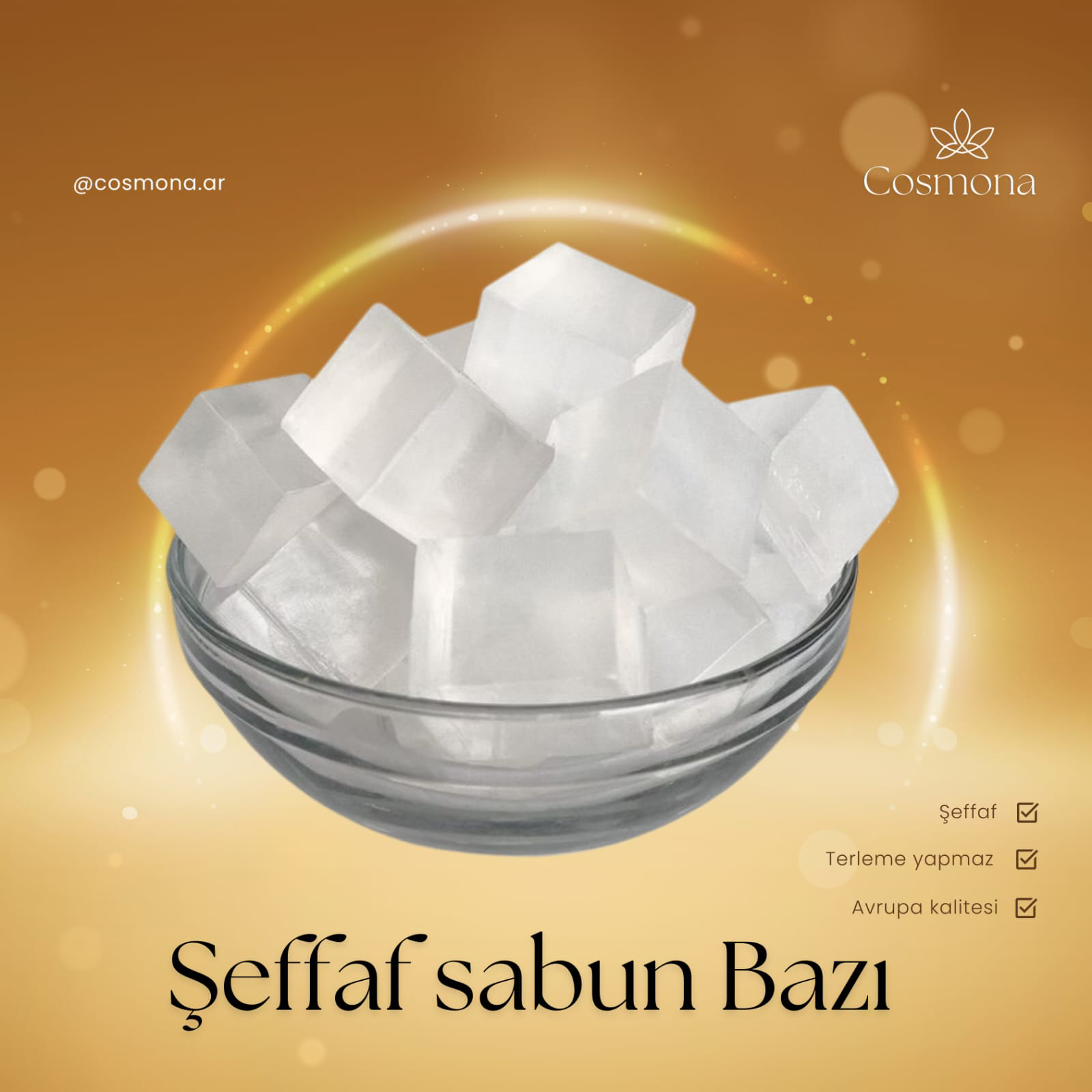 Şeffaf Sabun Bazı - Transparent - 250 gram