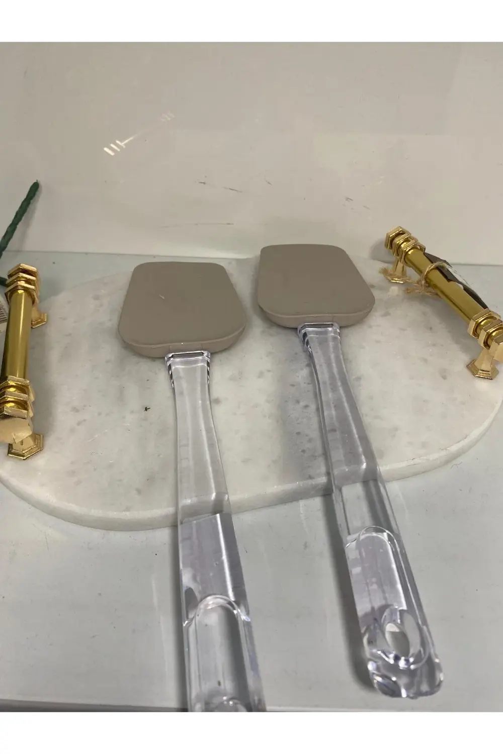 Şeffaf Saplı Silikon Spatula 2 Li Kapiçino