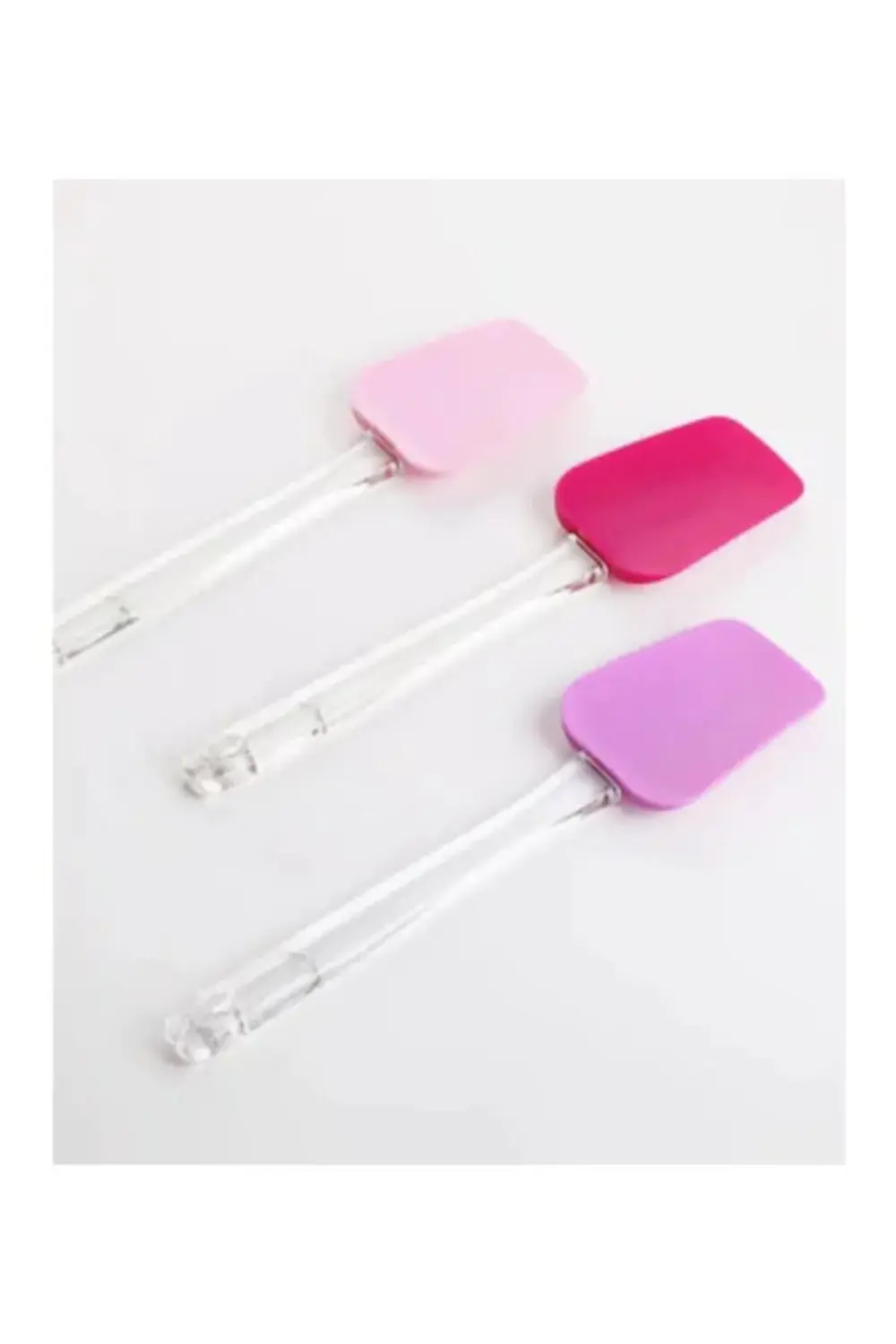 Şeffaf Saplı Silikon Spatula 25 cm