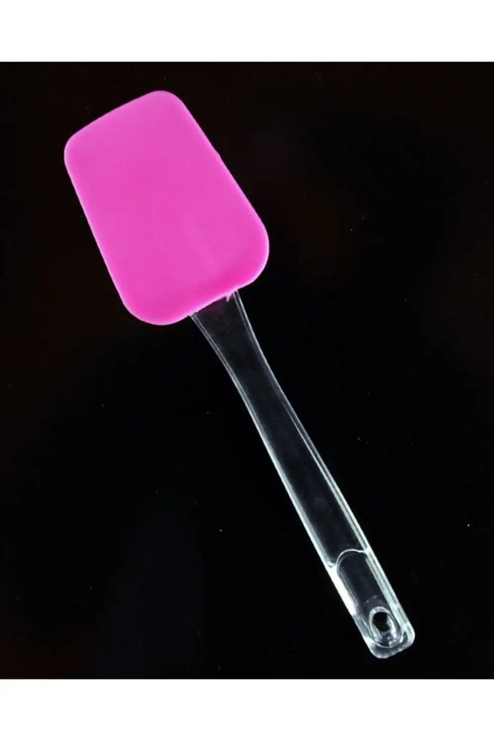 Şeffaf Saplı Silikon Spatula 25 cm