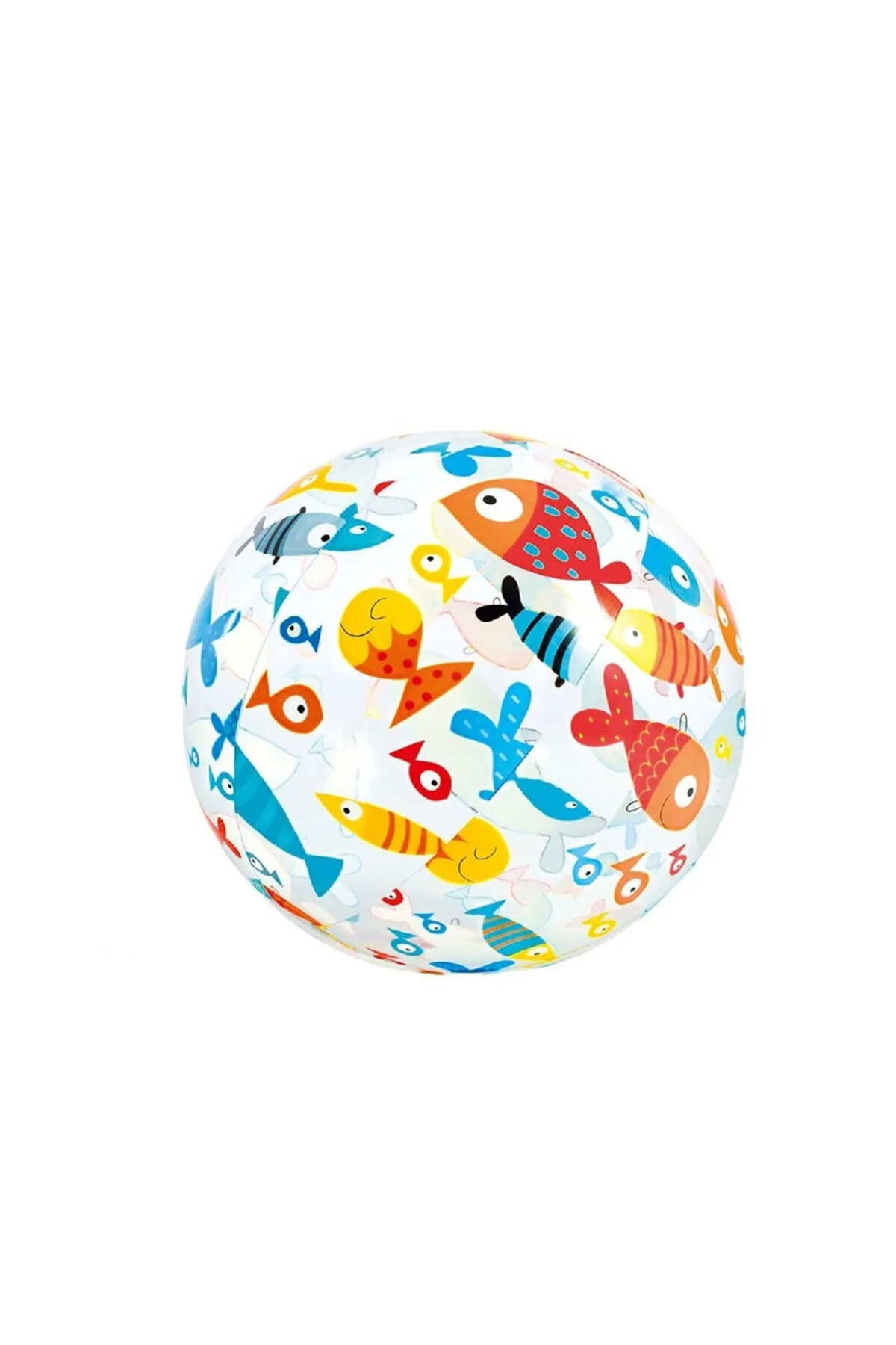 Oyuncak Store Şeffaf Sevimli Balık Desenli Top 51 Cm