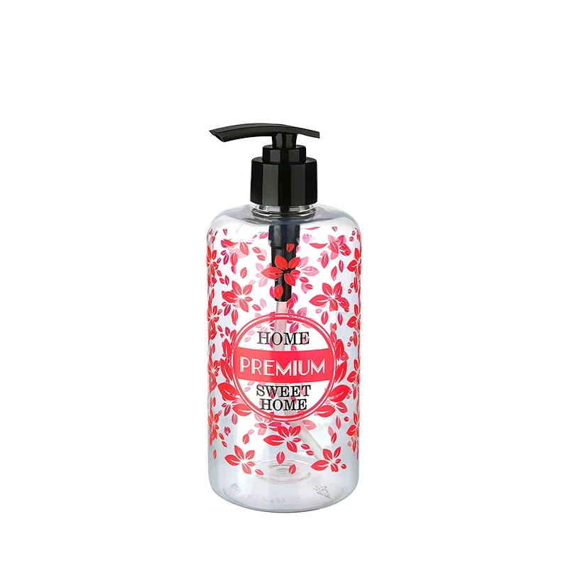 Şeffaf Sıvı Sabunluk Yuvarlak Plastik Pompalı 500 Ml Şeffaf Sıvı Sabunluk Yuvarlak Plastik Pompalı 500 Ml