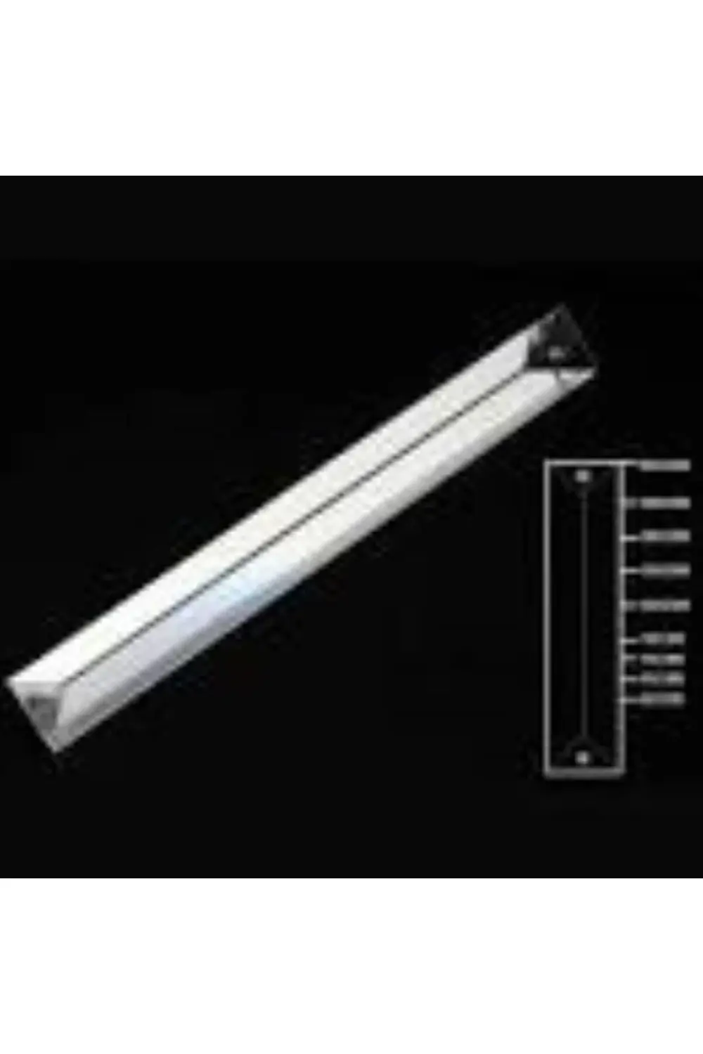 Şeffaf Tabut Avize Taşı Boyu 15 Cm-eni 2 Cm (TEK DELİKLİ)