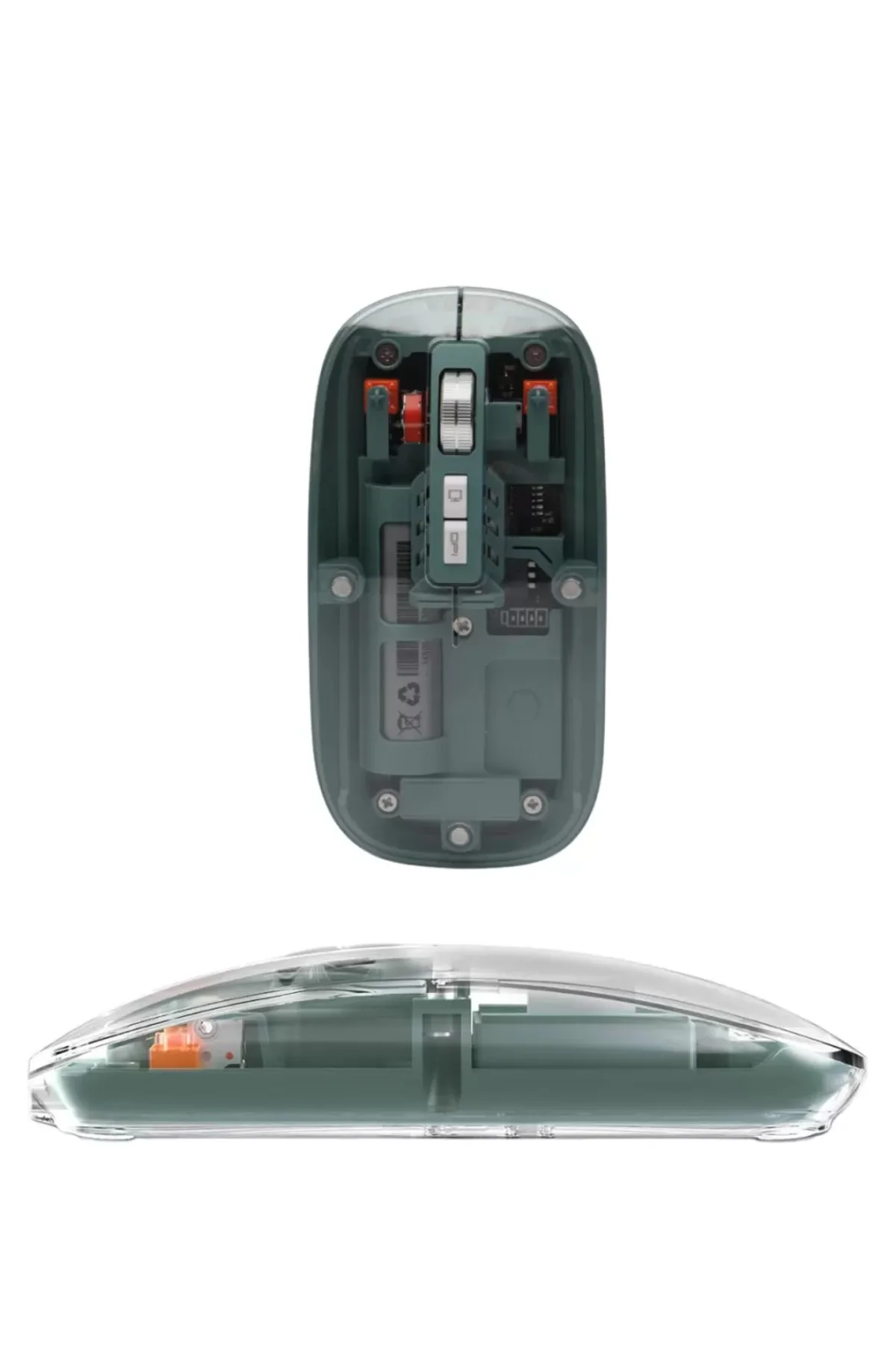 Şeffaf Tasarımlı Bluetooth Kablosuz Mouse Pilli Kullanım