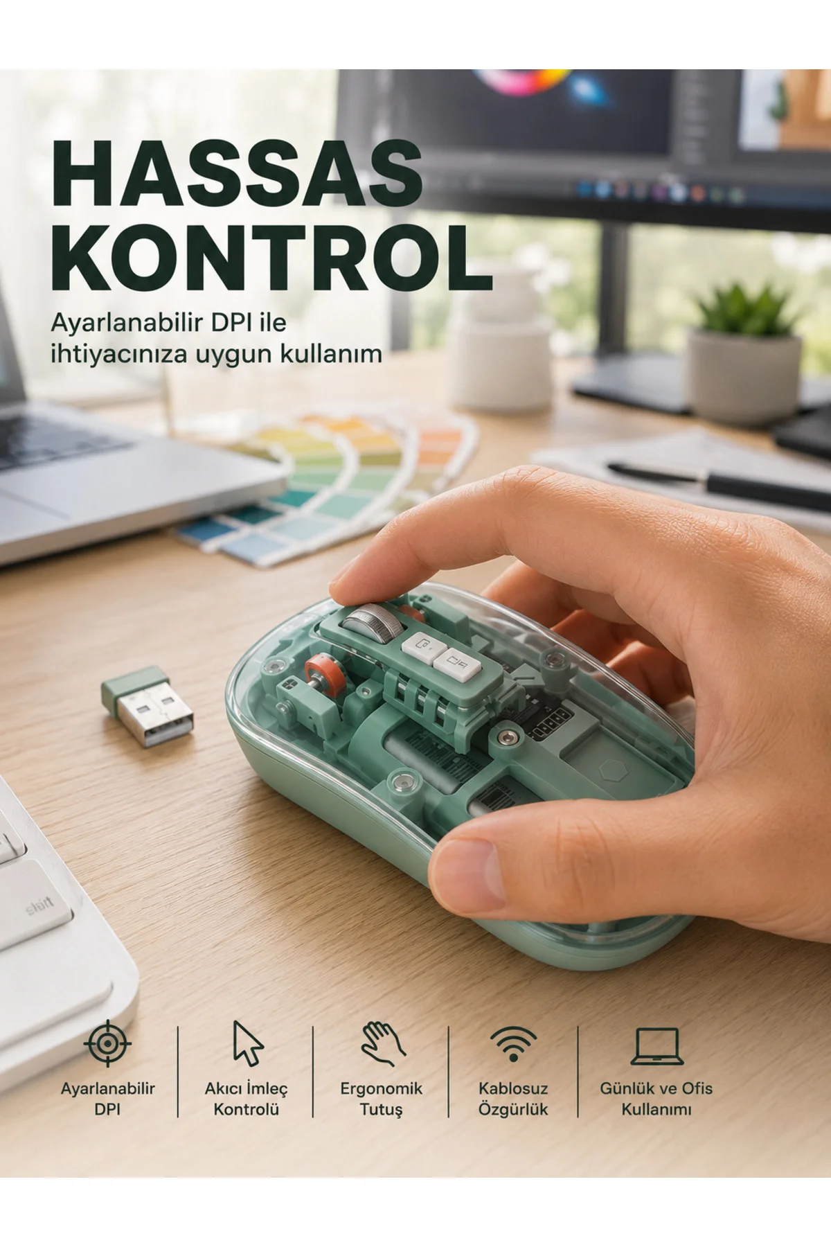 Şeffaf Tasarımlı Bluetooth Kablosuz Mouse Pilli Kullanım Yeni Nesil Şeffaf Tasarımlı Bluetooth Kablosuz Mouse Pilli Kullanım Yeni Nesil