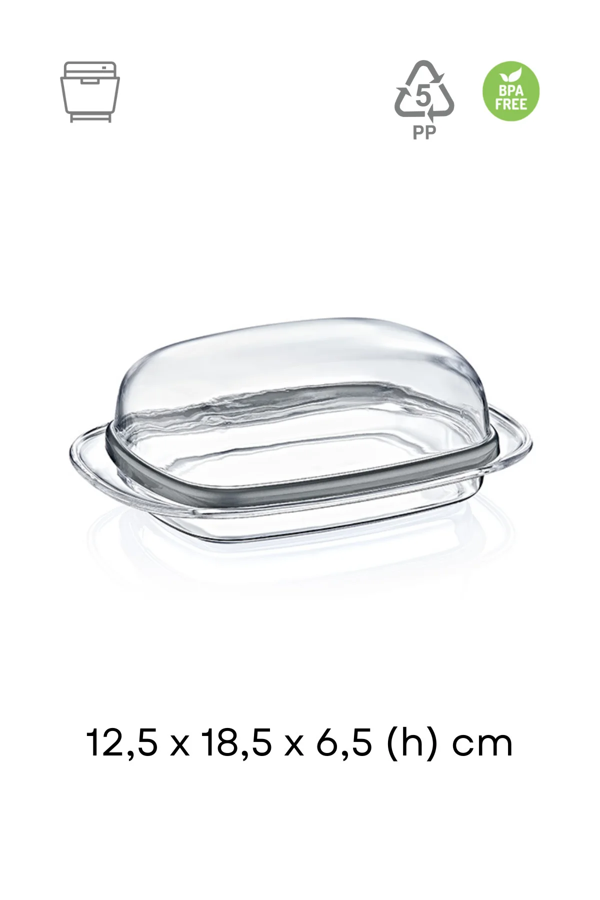 Şeffaf Tereyağlık Ve Peynirlik (5 pp Plastik)