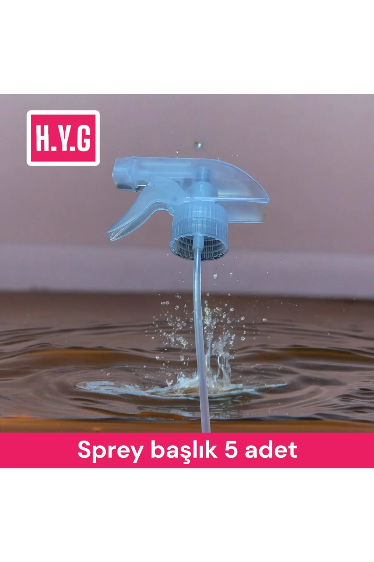 Şeffaf Triger Sprey Başlık Fısfıs 5 Adet.