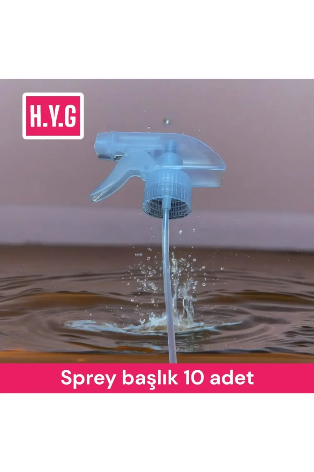 Şeffaf Triger Sprey Başlık Fısfıs 10 Adet.