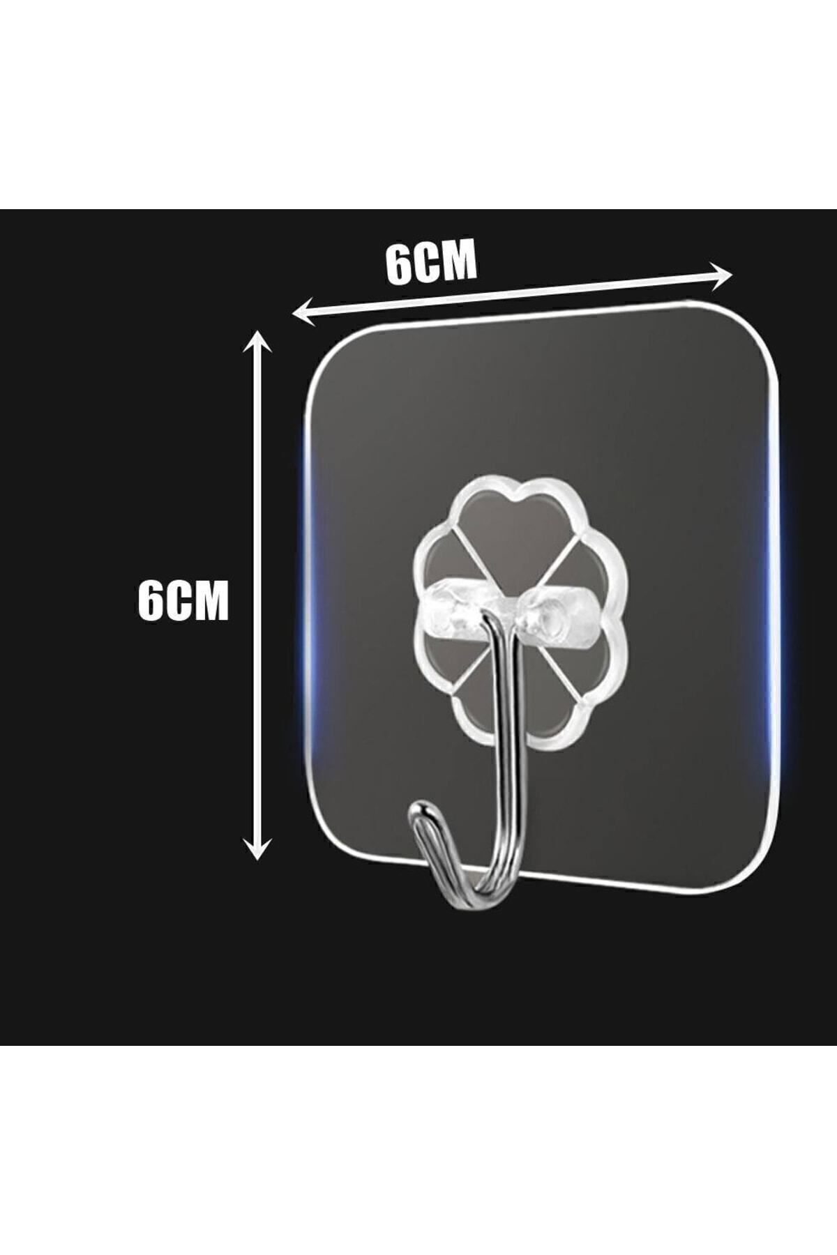 Transformacion Şeffaf Yapışkanlı Askı Lionzio Design 10 Adet