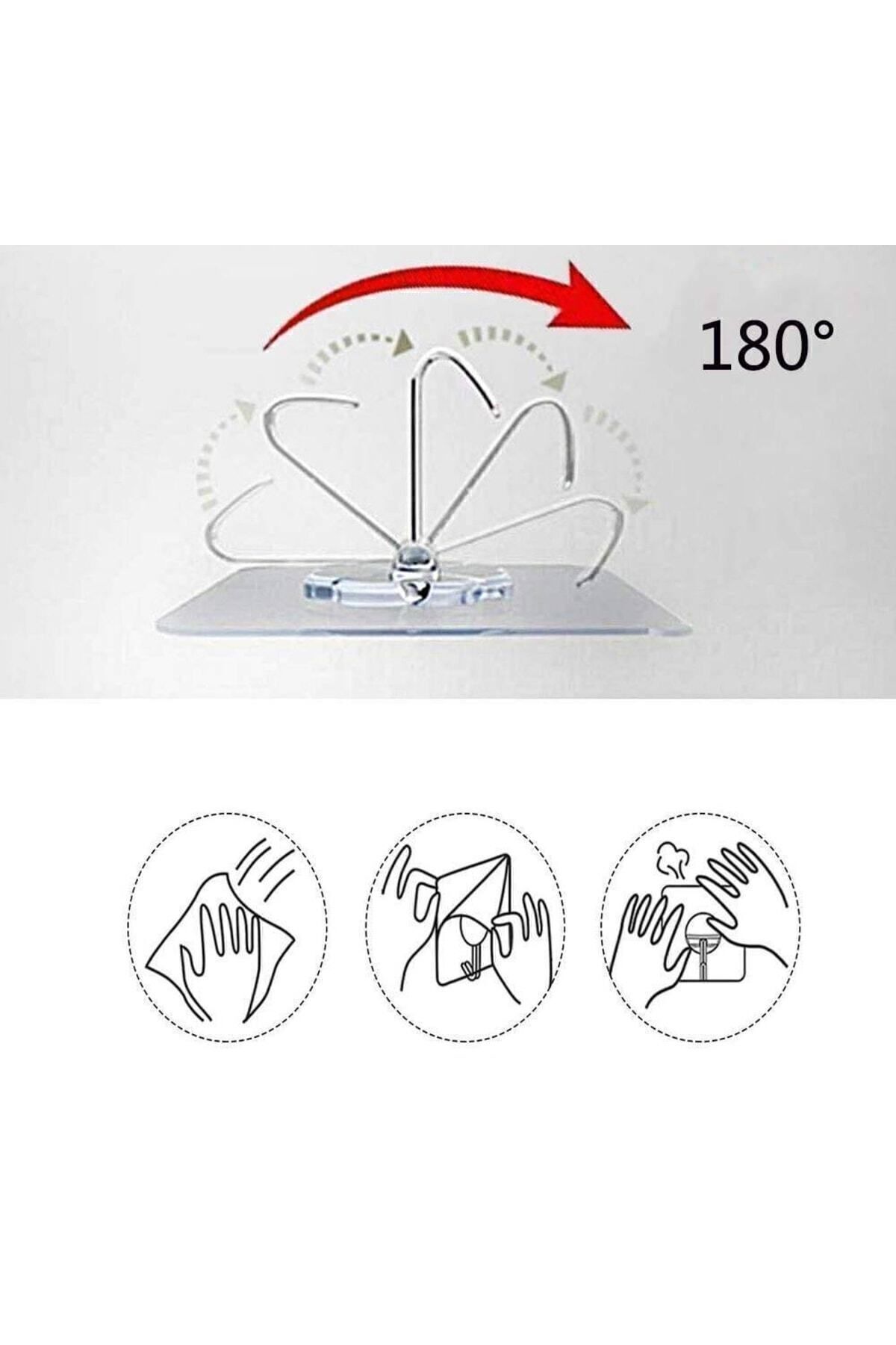 Transformacion Şeffaf Yapışkanlı Askı Lionzio Design 10 Adet