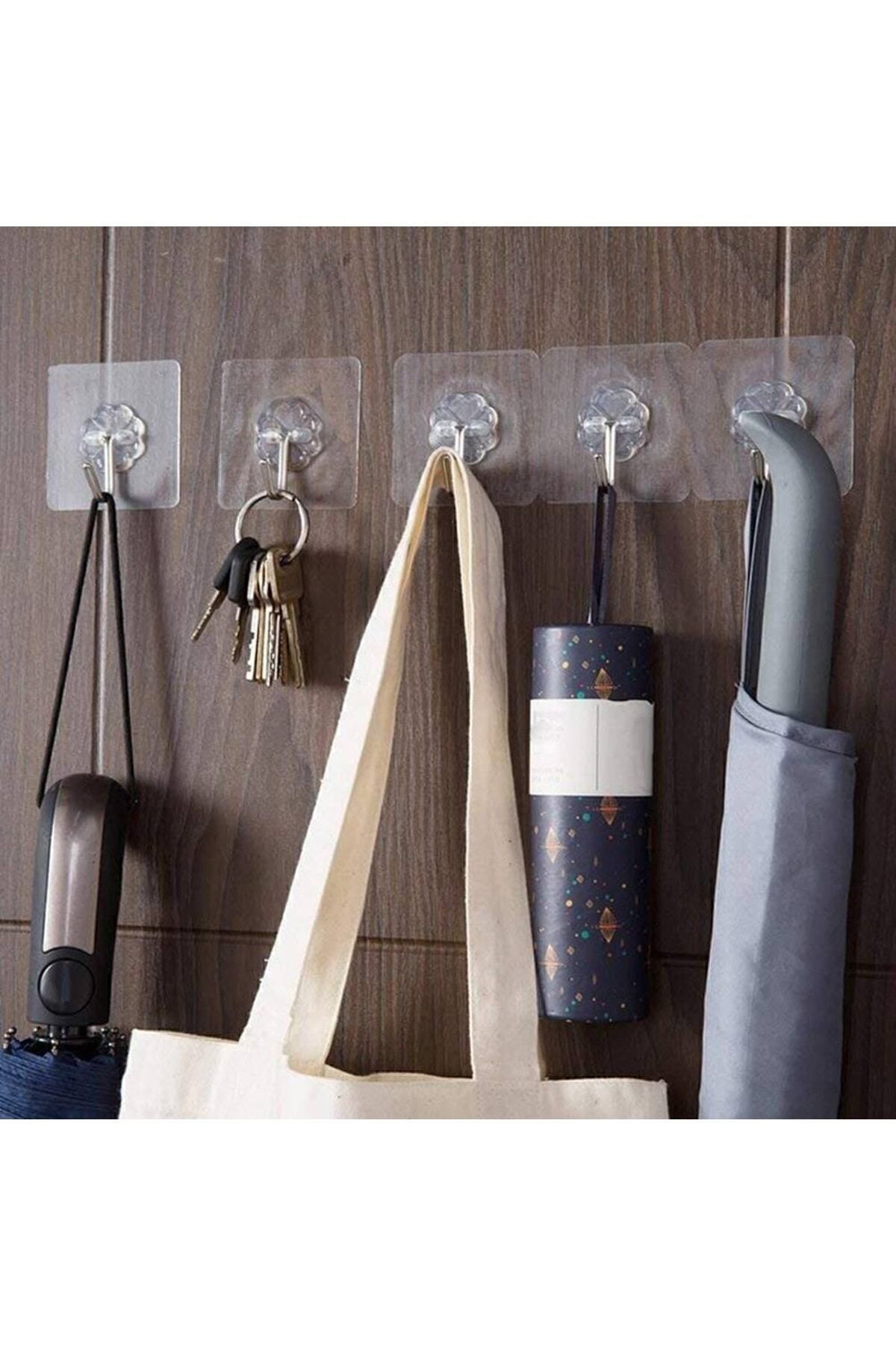 Transformacion Şeffaf Yapışkanlı Askı Lionzio Design 10 Adet