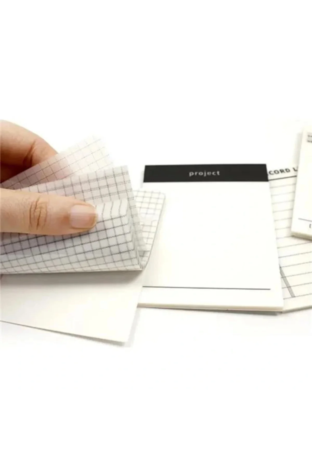 Şeffaf Yapışkanlı Post it Not Kağıdı Postit Gridnot Post it (Grid)