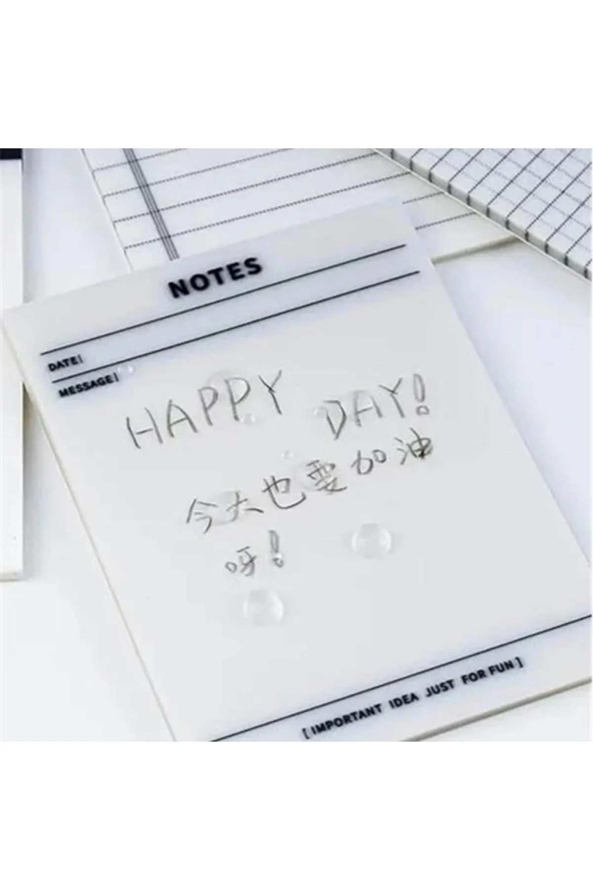 Şeffaf Yapışkanlı Post it Not Kağıdı Postit Gridnot Post it (Grid)