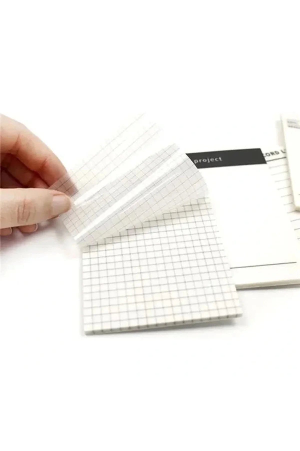 Şeffaf Yapışkanlı Post it Not Kağıdı Postit Gridnot Post it (Grid)