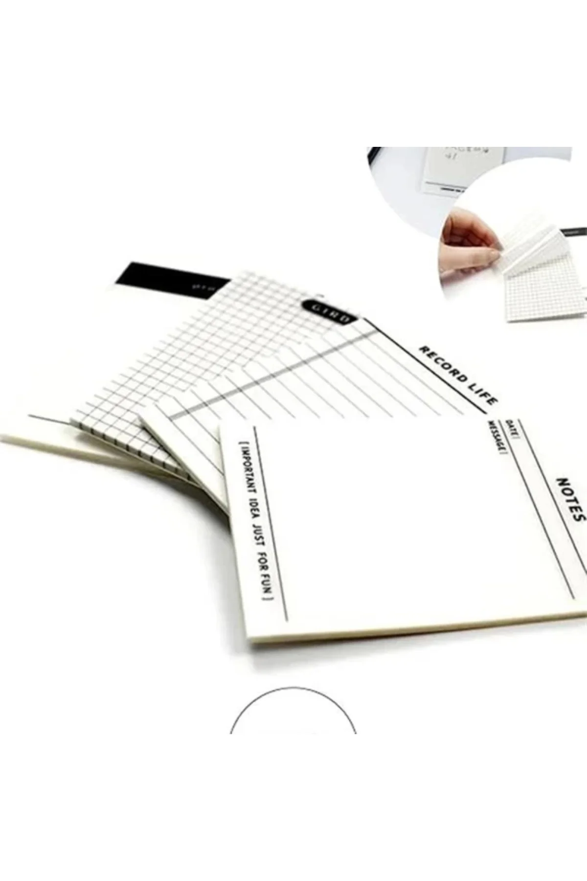 Şeffaf Yapışkanlı Post it Not Kağıdı Postit Gridnot Post it (Grid)