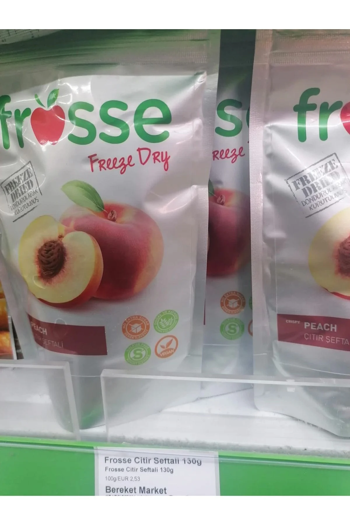 Şeftali Kıtırı - Freeze Dried - Üretici Firmadan Dondurularak Kur