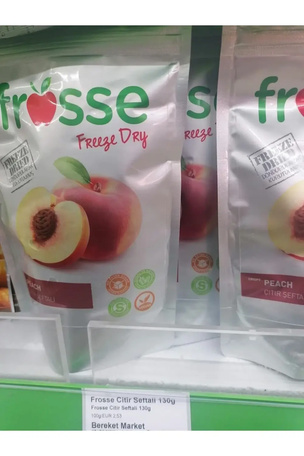 Şeftali Kıtırı - Freeze Dried - Üretici Firmadan Dondurularak Kur