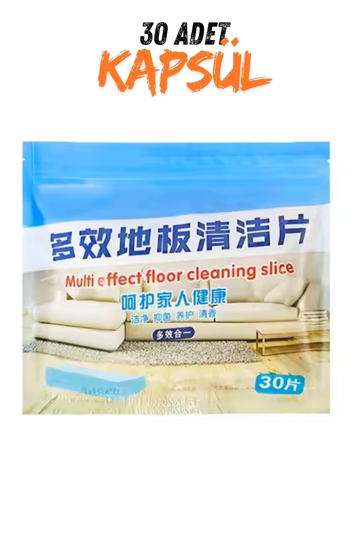 Şeftali Kokulu Yüzey Temizleyici Tablet