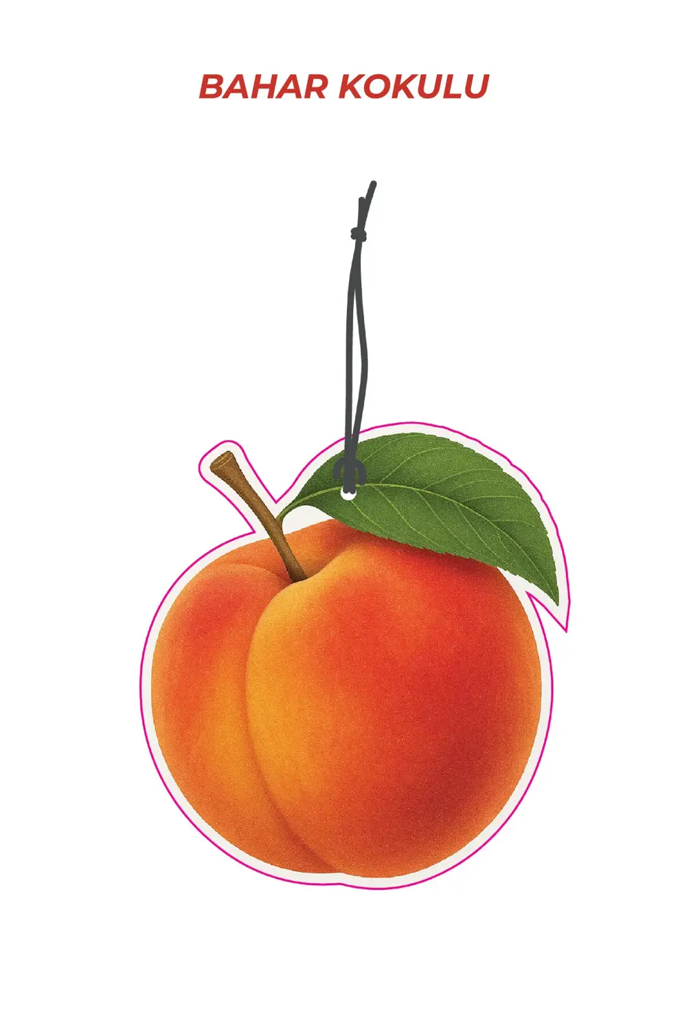 Şeftali Tasarımlı Araç İçi Kokusu & Dekoratif Oto Kokusu Aksesuar