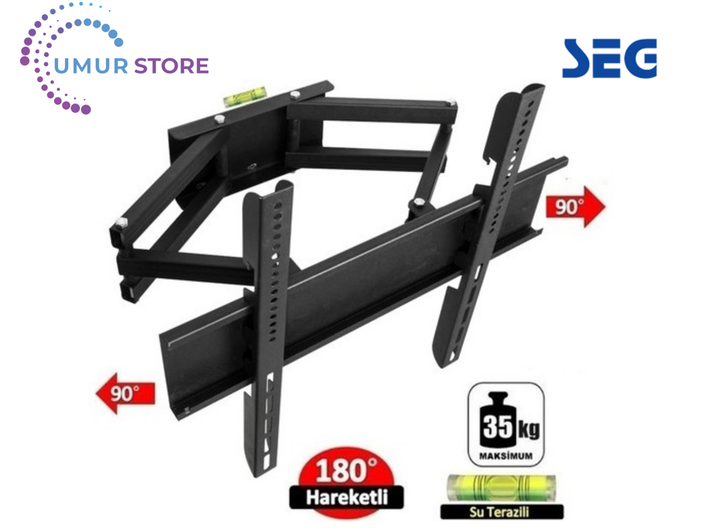 Seg 55sbu740 55" 4k Smart 32”- 55” Çift Kollu Hareketli Lcd Led T
