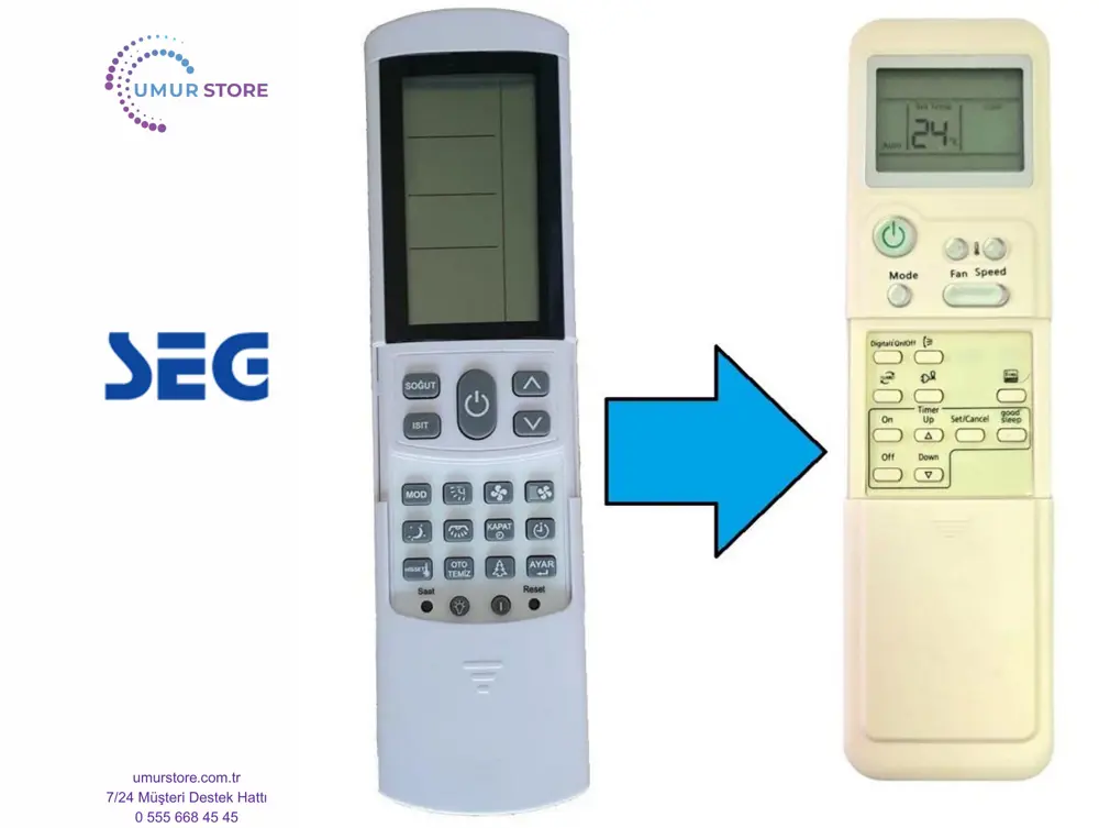 Seg Inverter Klima Kumandası