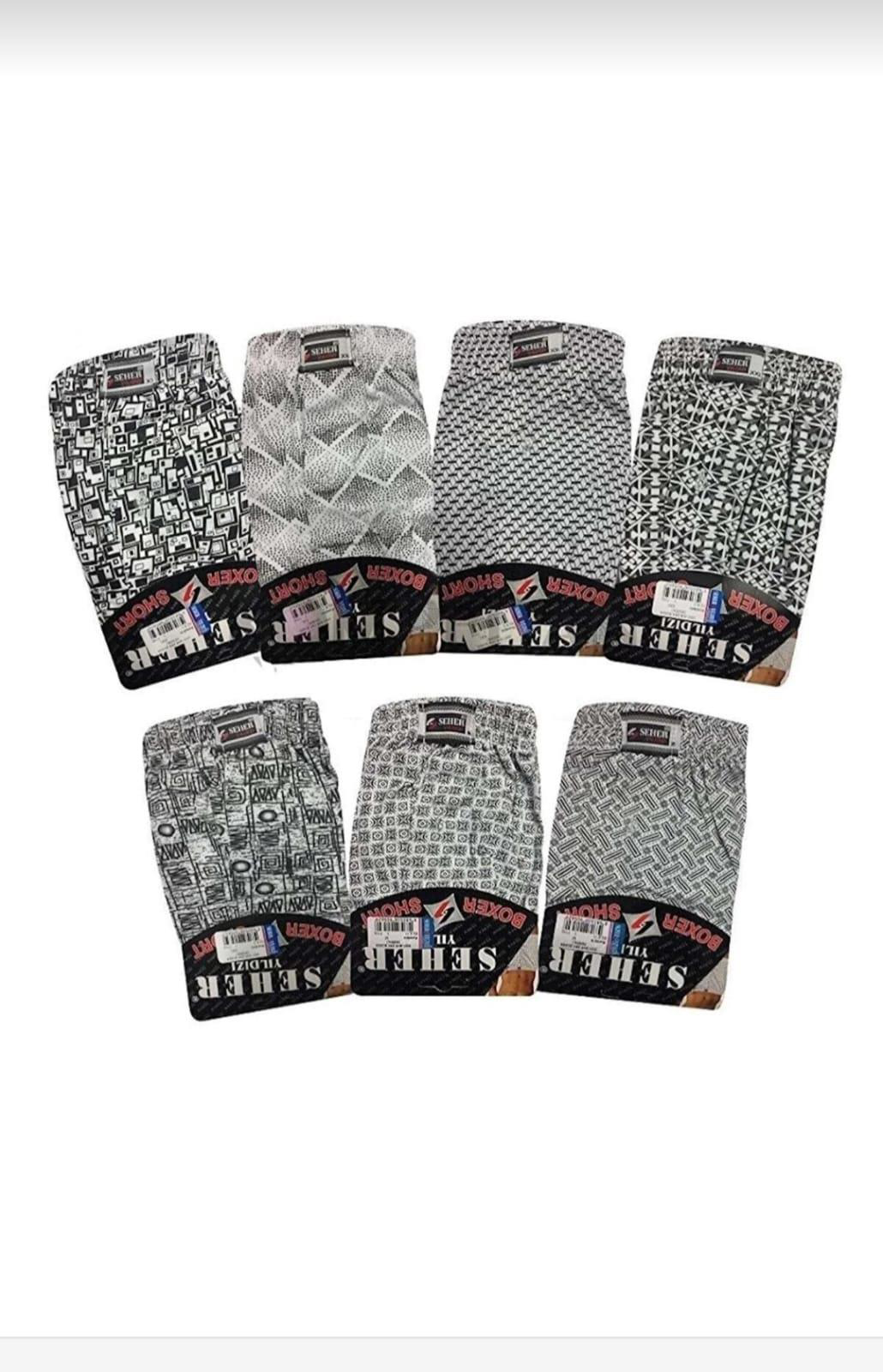 SEHER YILDIZI 0007 ERKEK DESENLİ BOXER 10 ADET