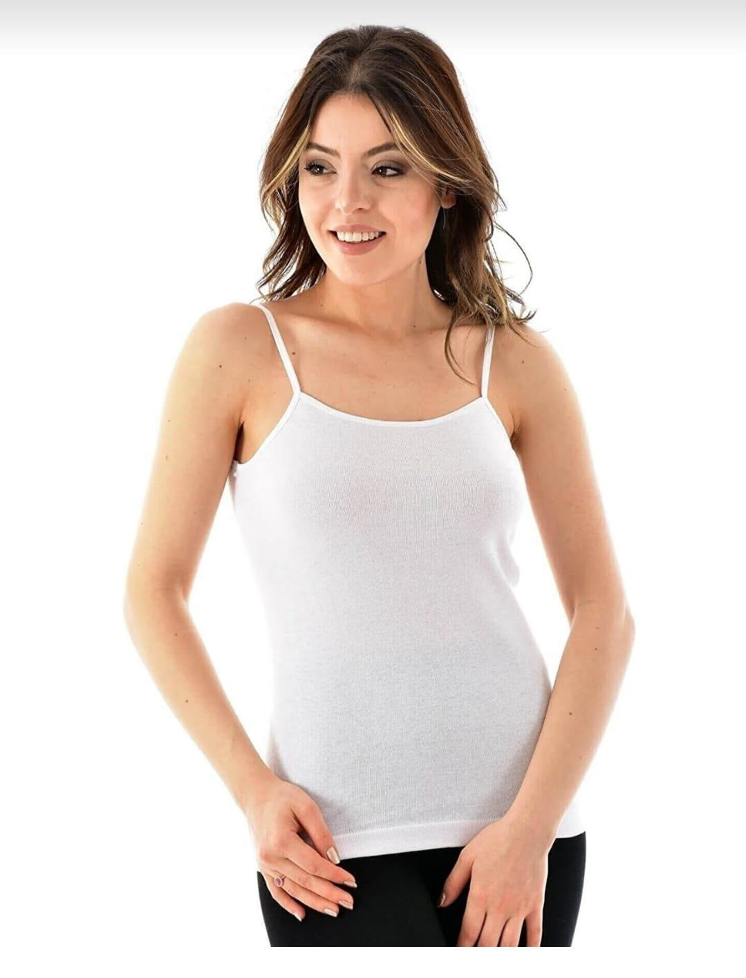 SEHER YILDIZI 0061 BAYAN RİBANA İP ASKILI ATLET 6 ADET SEHER YILDIZI 0061 BAYAN RİBANA İP ASKILI ATLET 6 ADET