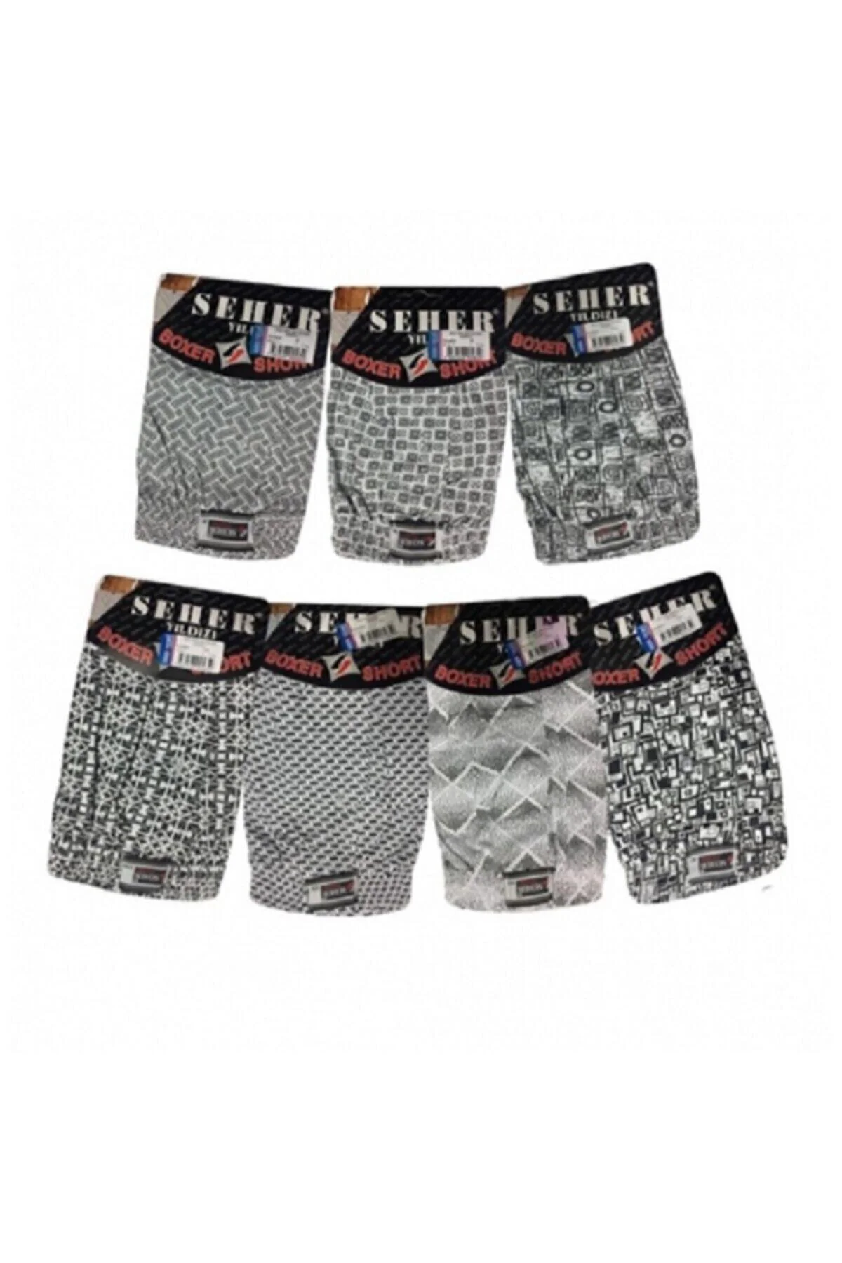 Seher Yıldızı Düğmeli Desenli Boxer 10'lu Paket Seher Yıldızı Düğmeli Desenli Boxer 10'lu Paket - Görsel 2