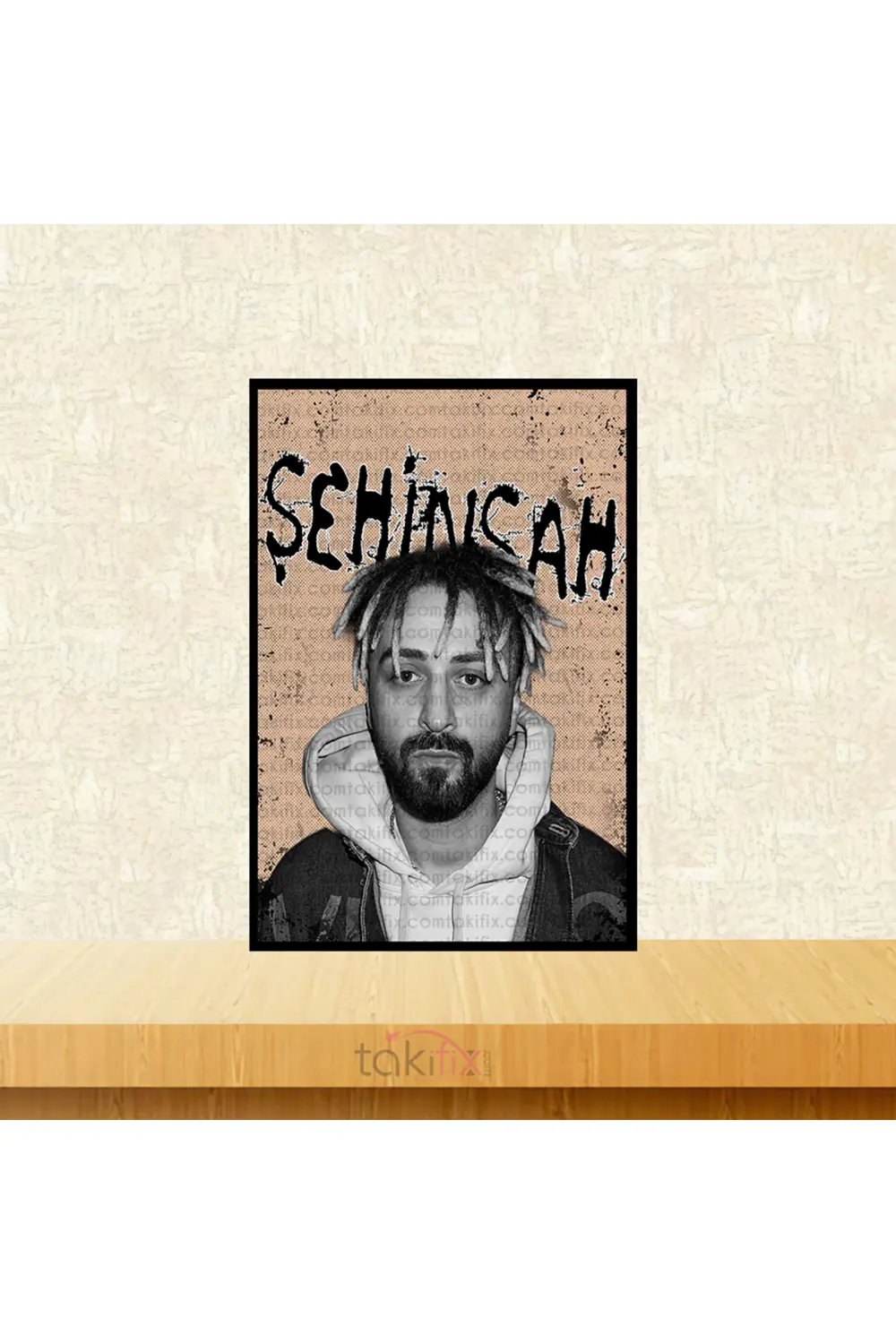 Şehinşah 20x30 Cm Retro Ahşap Poster