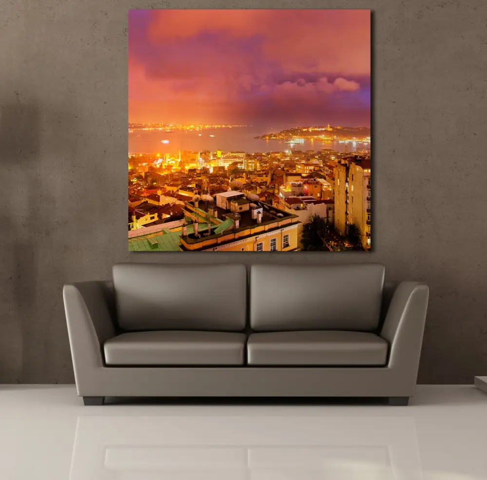 ŞEHİR MANZARASI KANVAS TABLO