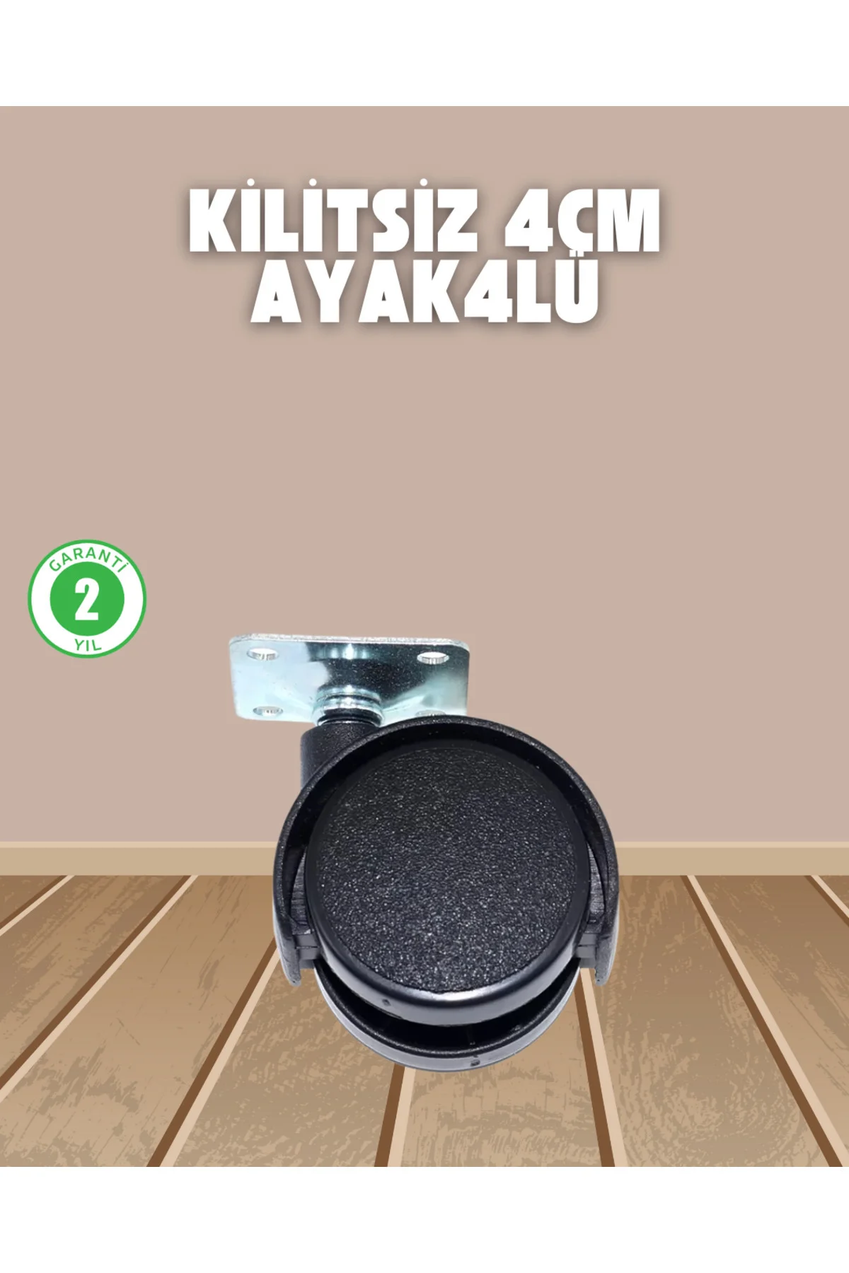 Sehpa ve Ekipmanlar İçin Kilitsiz 4 cm Ayak 4’lü