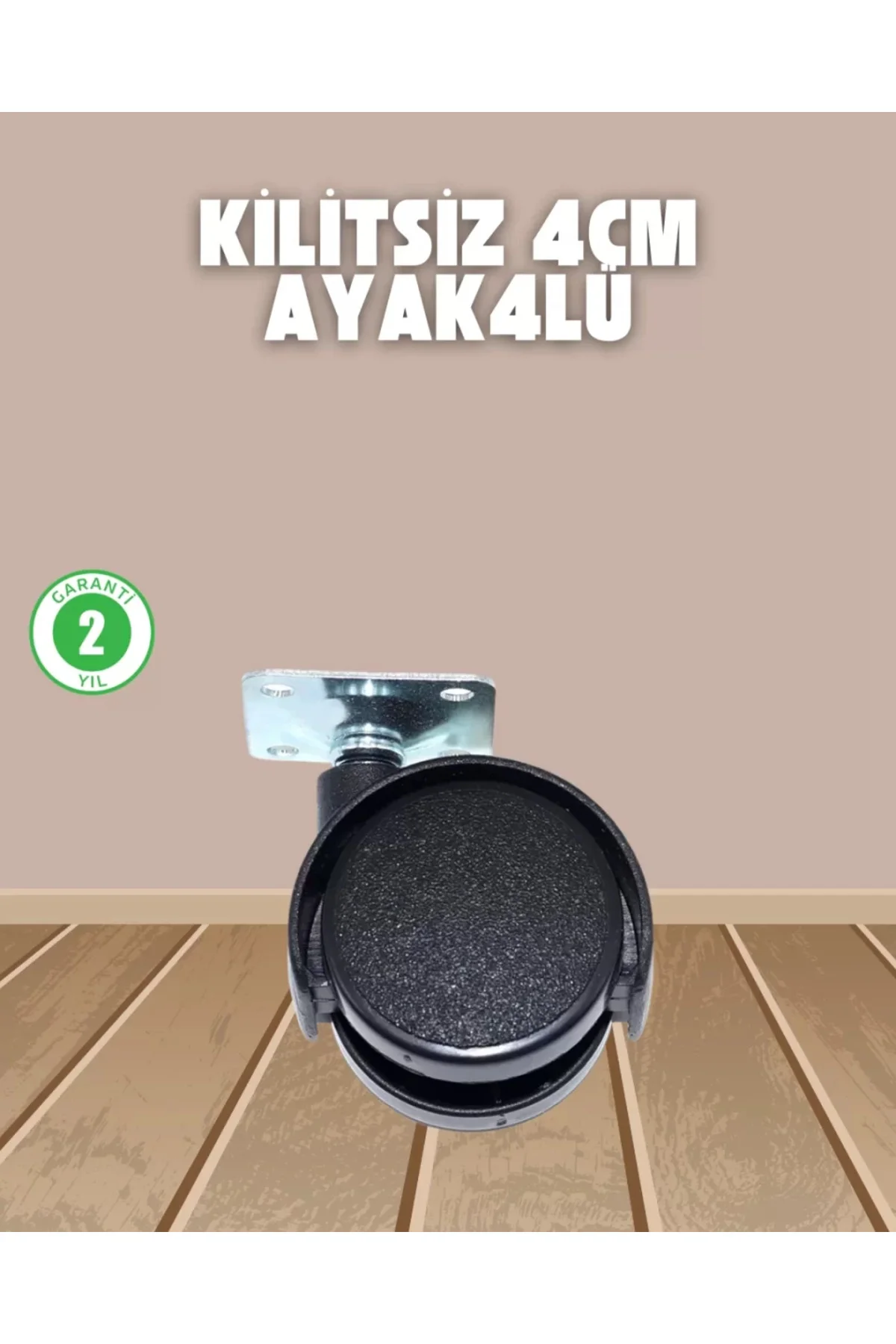 Sehpa Ve Ekipmanlar İçin Kilitsiz 4 Cm Ayak 4’lü