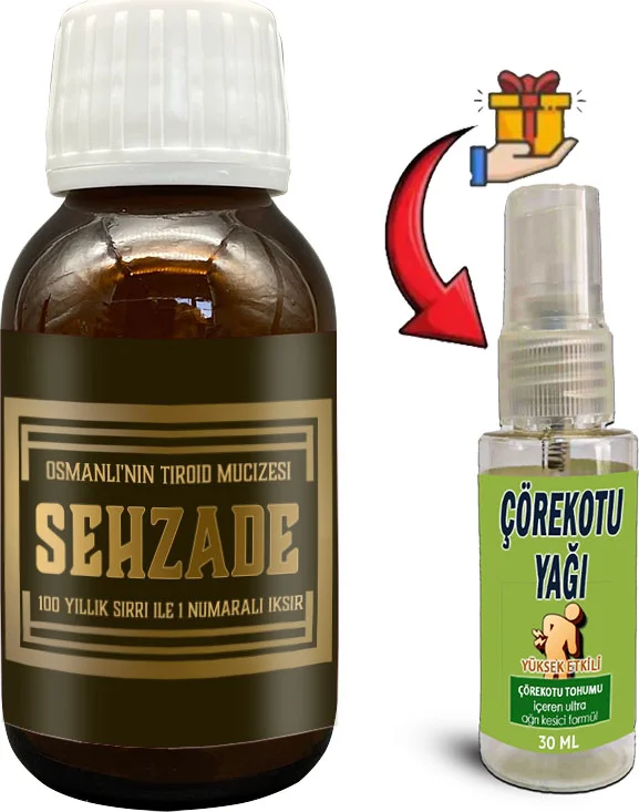 Şehzade Iksiri Şurubu - Osmanlı Geleneği Özel Bitki Ekstratları 50 ml + Çörek Otu Yağı