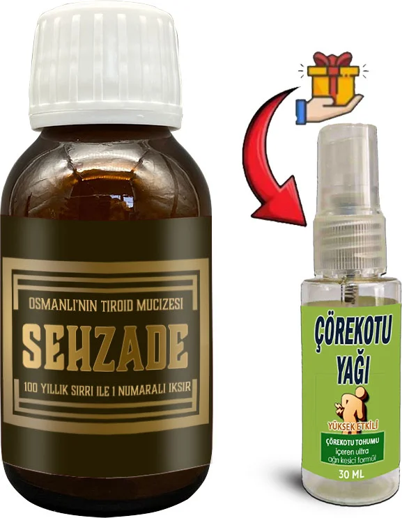 Şehzade İksiri Şurubu 50 ml + Çörek Otu Yağı | Osmanlı Geleneği Bitki Özlü Şurup