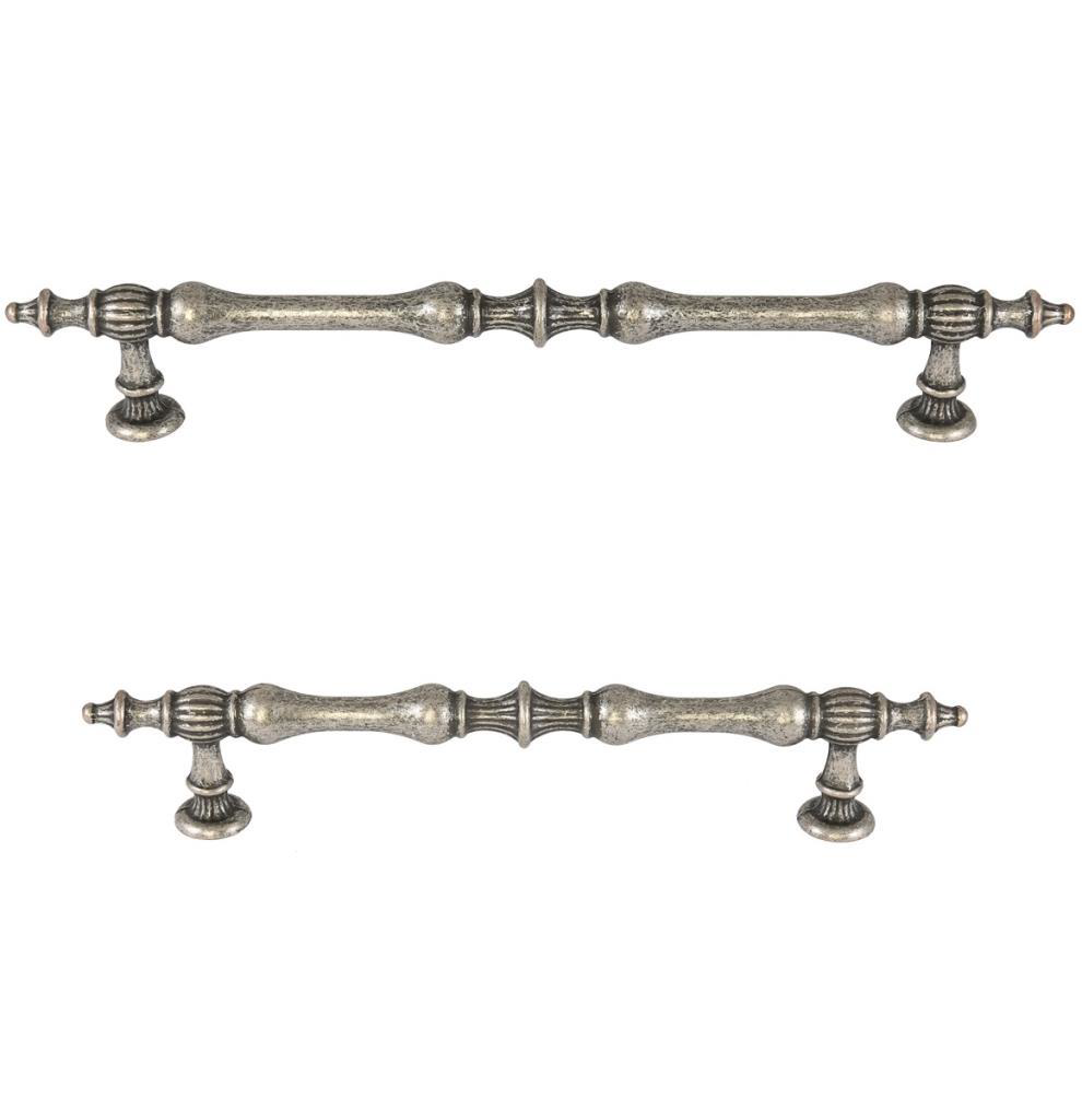 Şehzade Kulp Antik Gümüş 128mm (2 Adet)