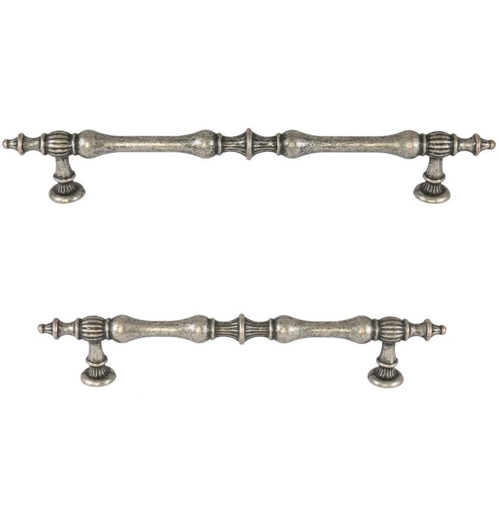 Şehzade Kulp Antik Gümüş 96mm (2 Adet)