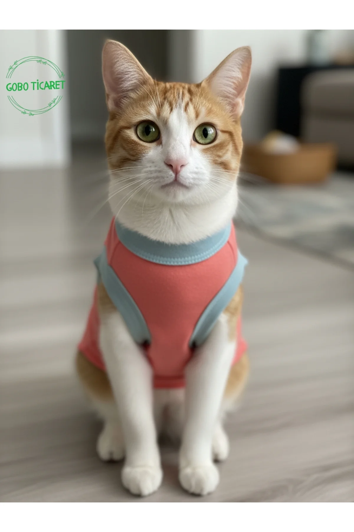 Şeker Pembe Renkli Kedi ve Köpek Kıyafeti Elbisesi Love Baskılı X
